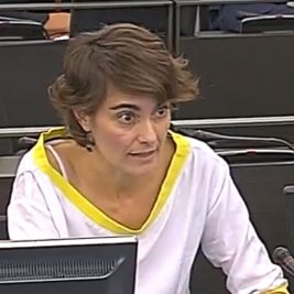 Rosa Martínez, diputada de EQUO, en el Congreso de los Diputados