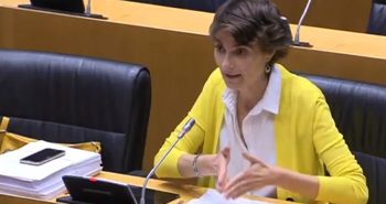 Rosa MArtínez en la Comisión de Cambio Climático